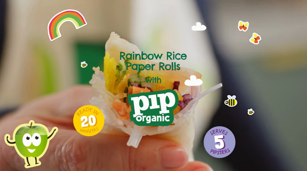 Rainbow rice rolls 🌈🥕