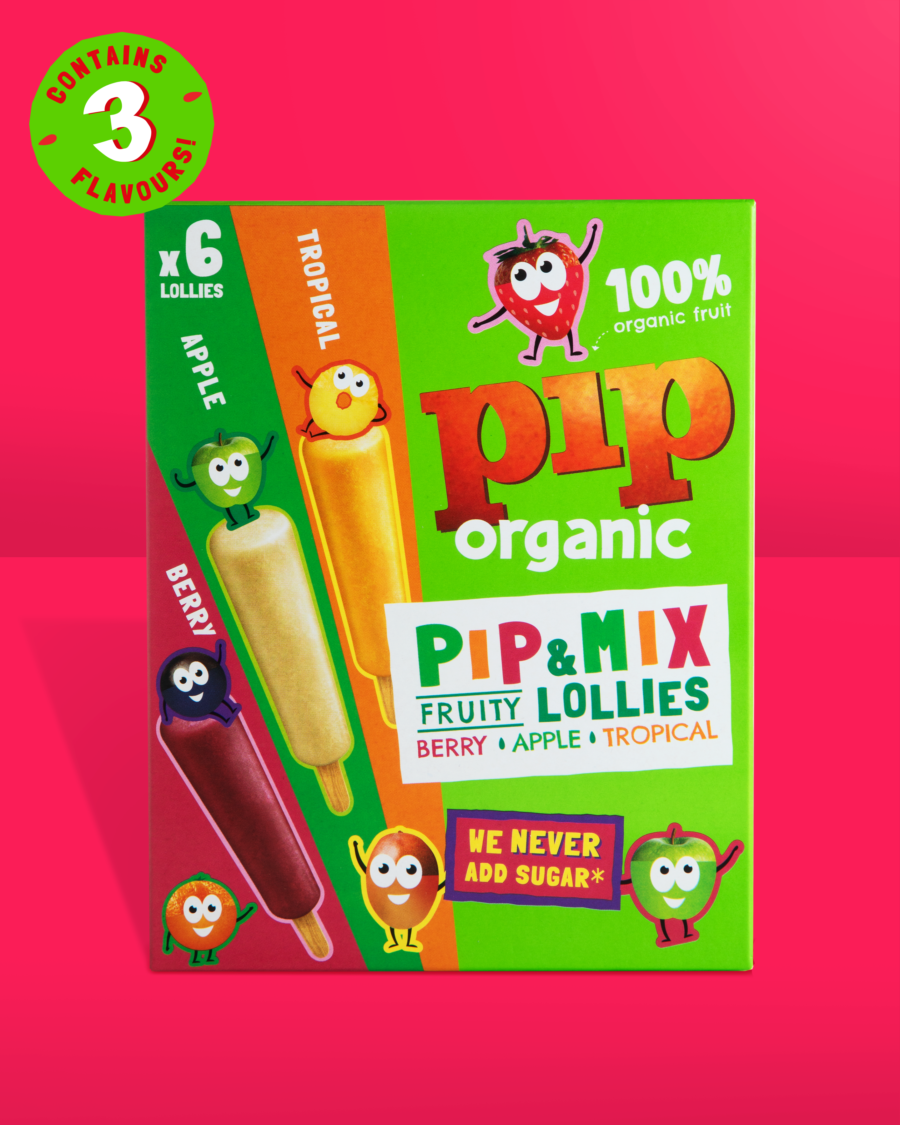 Pip & Mix Lolly Multipack 40ml x 6