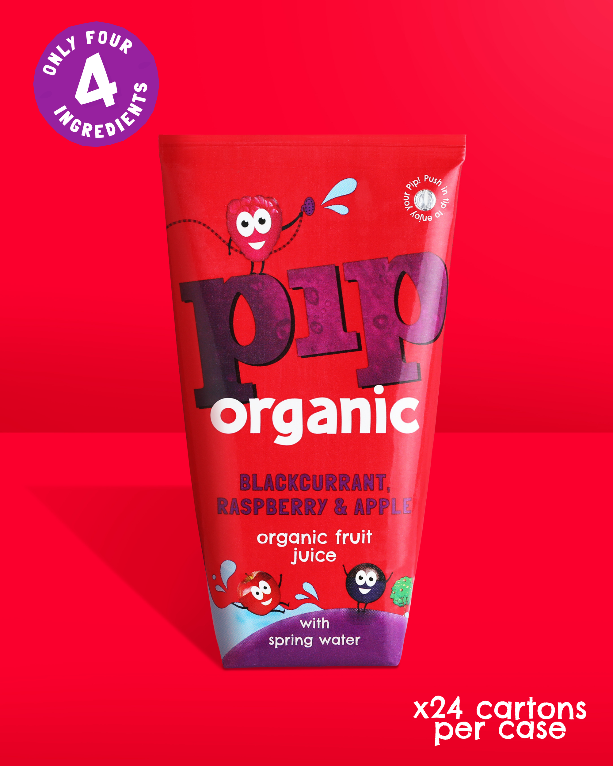Blackcurrant, Raspberry & Apple Fruit Juice with Spring Water 180ml