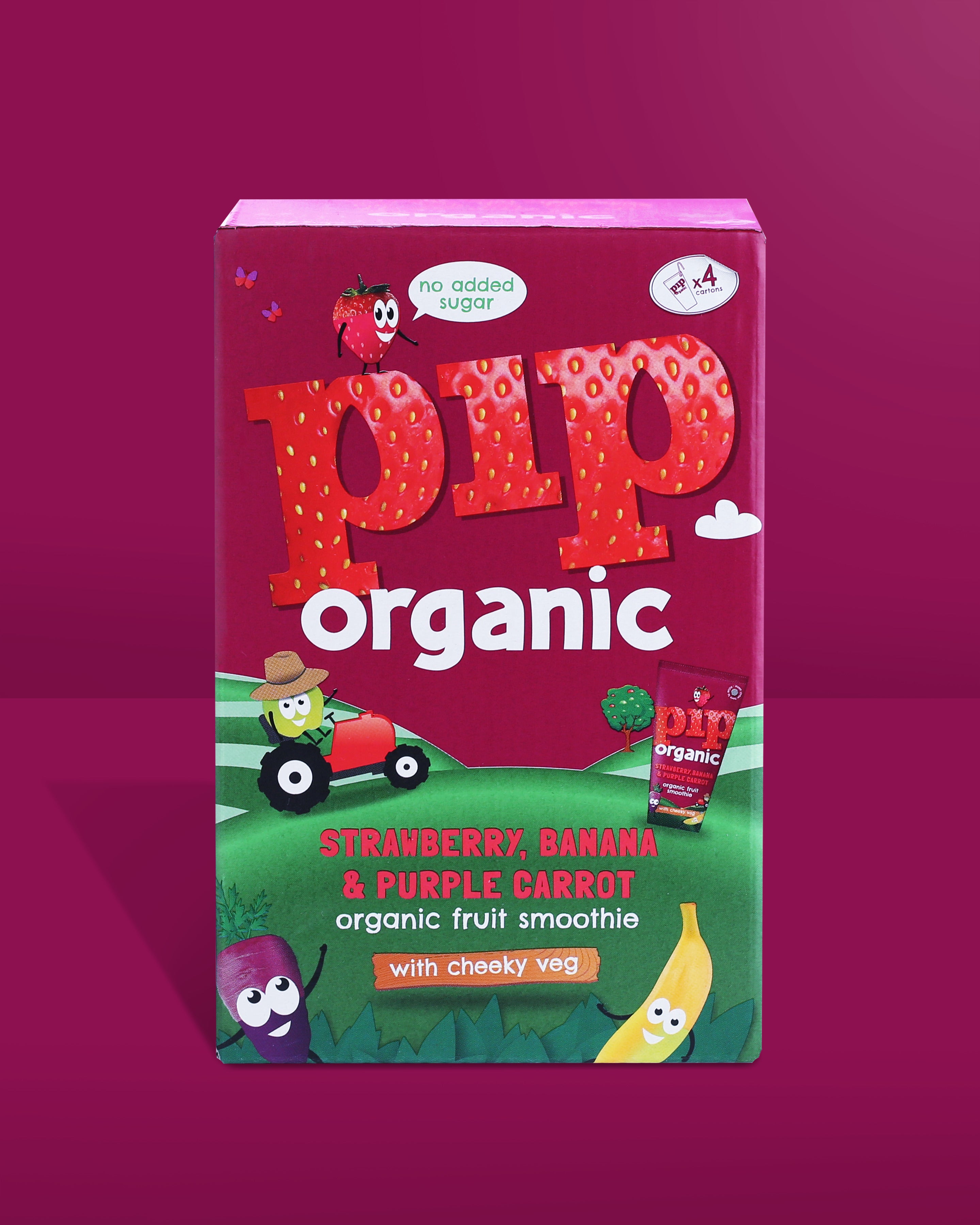 Strawberry, Banana & Purple Carrot Smoothie 180ml