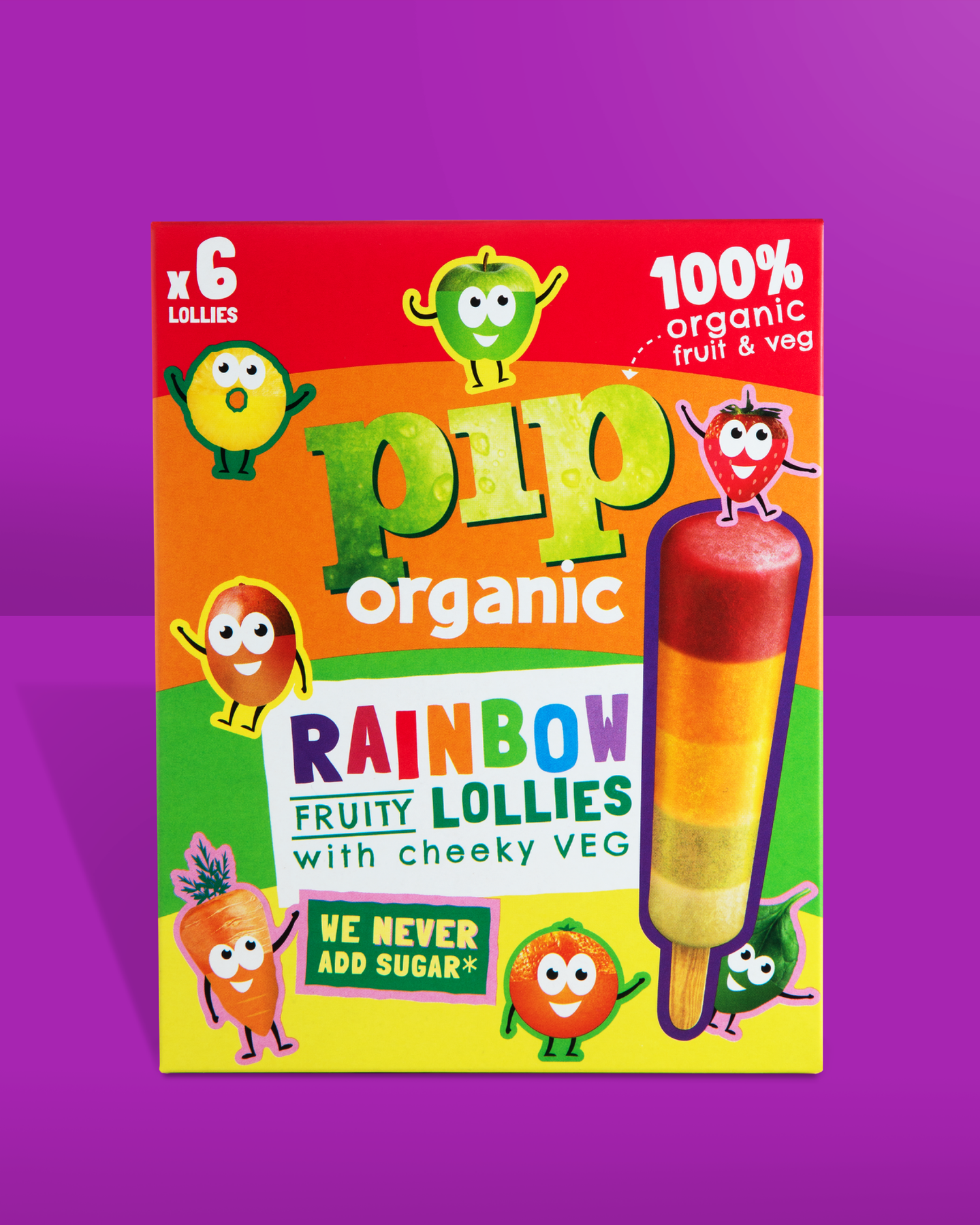 Rainbow Lolly Multipack 40ml x 6
