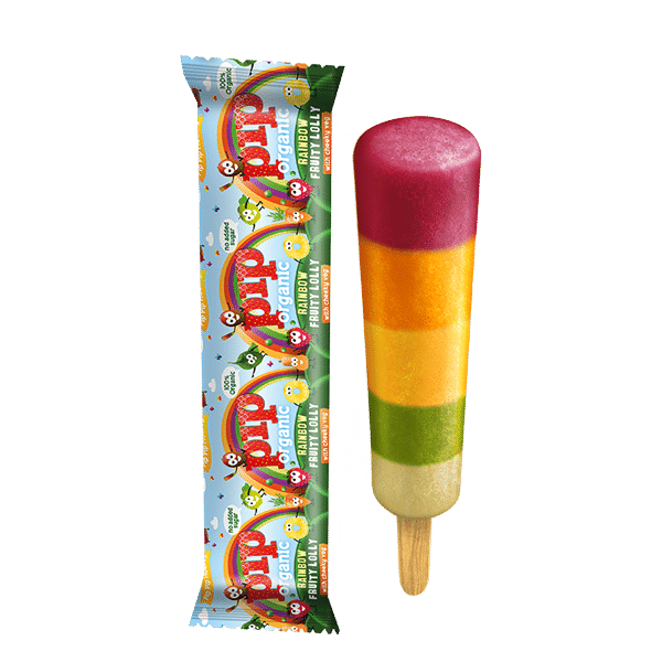 Rainbow Fruity Ice Lolly With Cheeky Veg Award Winning Taste