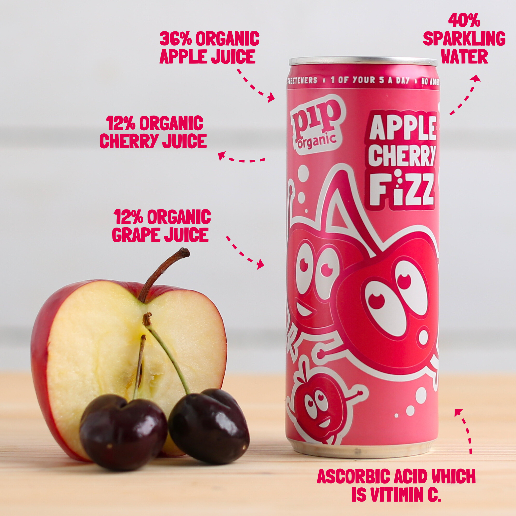 Pip Organic Apple Cherry Fizz - Image 4